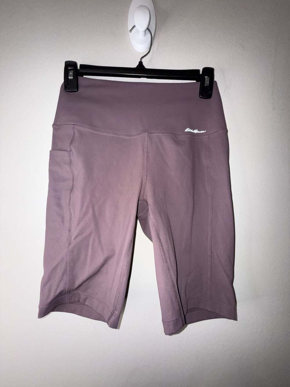 Eddie Bauer Women's Kinetic High-Waisted Biker Shorts with Side Pockets
